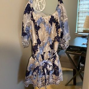 Black and white romper